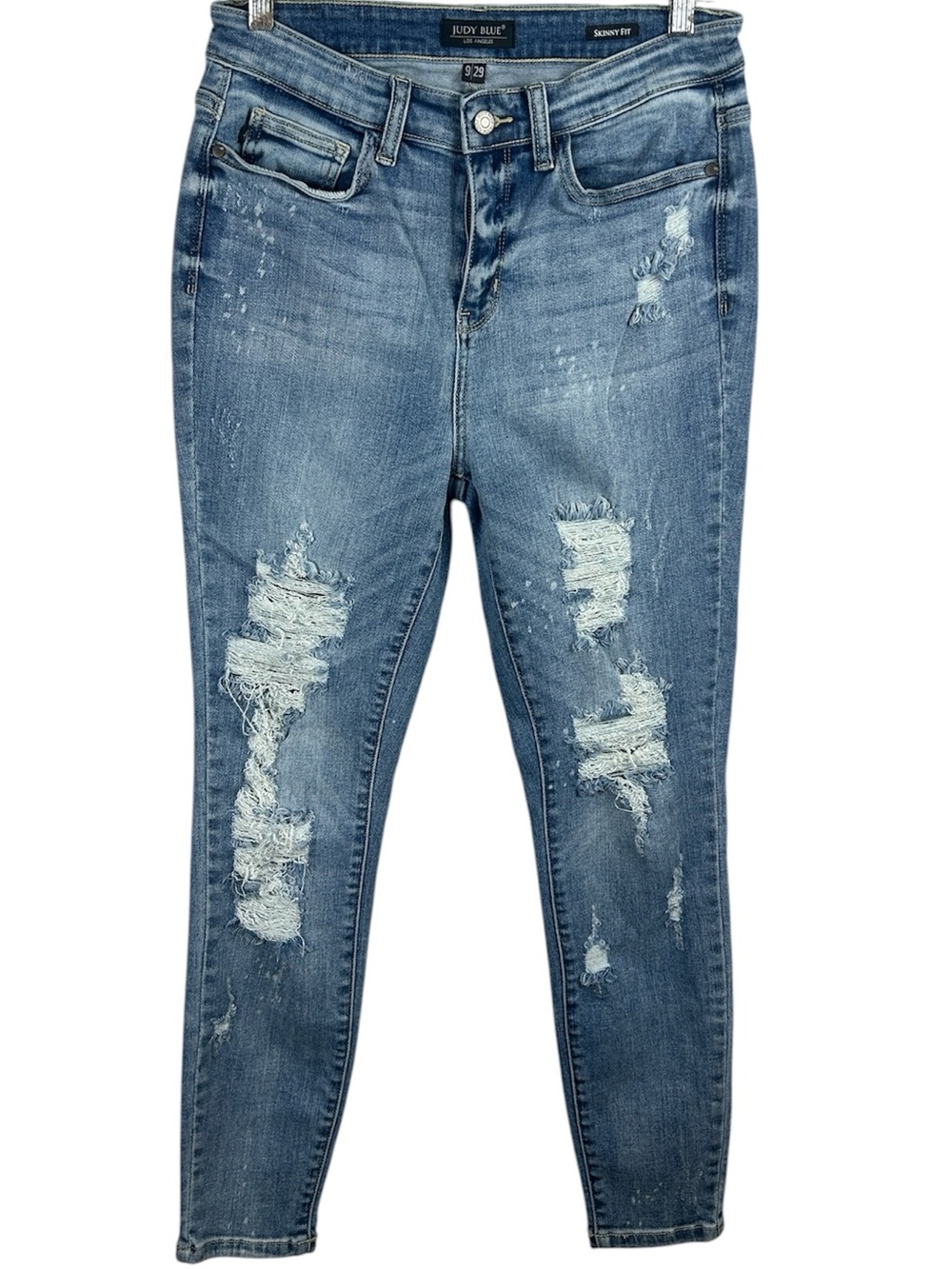Judy Blue Light Wash Distressed Skinny Jeans Size 29